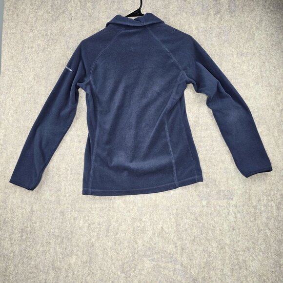 Columbia Womens Half-Zip Fleece Pullover Navy Blue Size S - Picture 2 of 6
